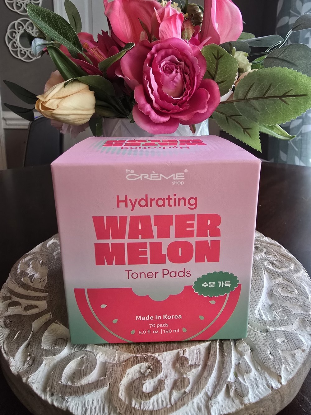 The Crème Shop Hydrating Watermelon Toner Pads - Pink
